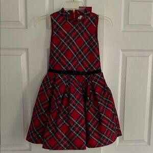 American Girl Red Plaid Kids Dress